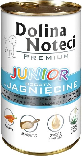 Dolina Noteci Junior Bogata w Jagnięcinę 400 g – mokra karma dla szczeniąt