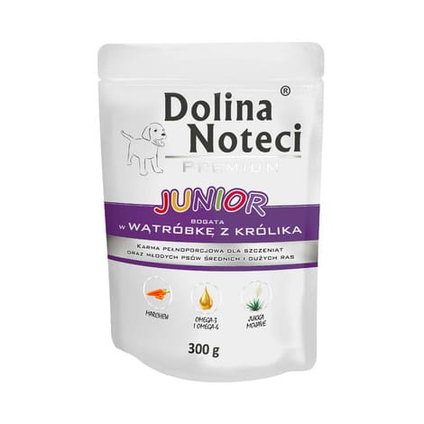 Dolina Noteci Junior Królik 300 g – mokra karma dla szczeniąt