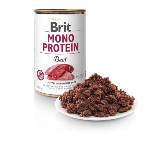 Brit Mono Protein Wołowina 400 g – monobiałkowa mokra karma dla psa