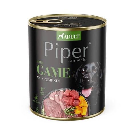 Piper Animals Dziczyzna z Dynią 800 g – mokra karma dla psa