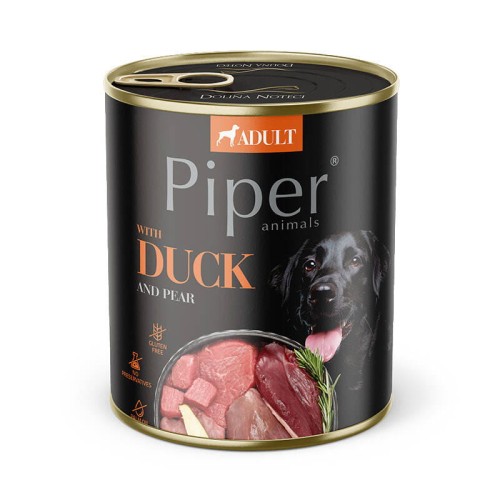 Piper Animals Kaczka z Gruszką 800 g – mokra karma dla psa