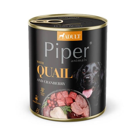 Piper Animals Przepiórka z Żurawiną 800 g – mokra karma dla psa