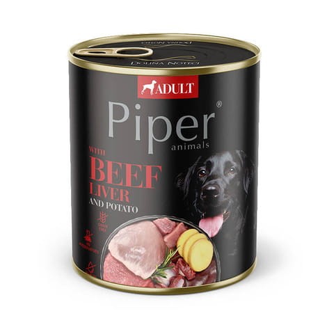 Piper Animals Wątróbka Wołowa z Ziemniakiem 800 g – mokra karma dla psa