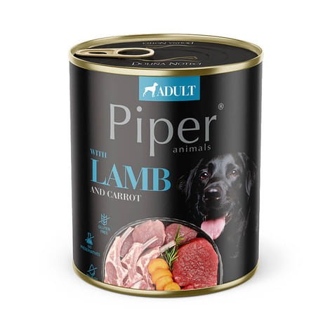 Piper Animals Jagnięcina z Marchewką 800 g – mokra karma dla psa