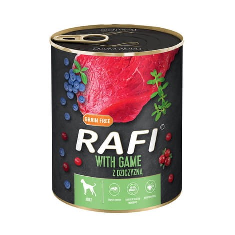 Rafi Dziczyzna 800 g – mokra karma dla dorosłych psów