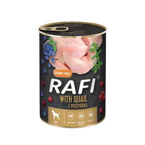 Rafi Przepiórka 400 g – mokra karma dla dorosłych psów