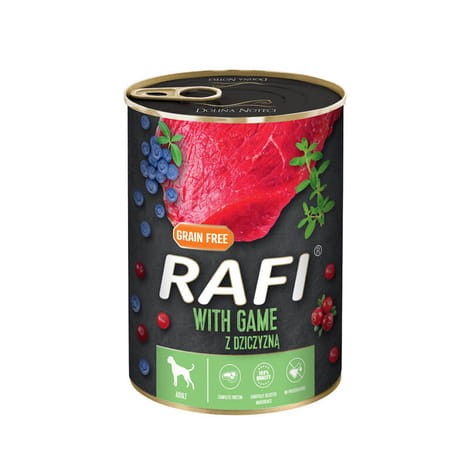 Rafi Dziczyzna 400 g – mokra karma dla dorosłych psów