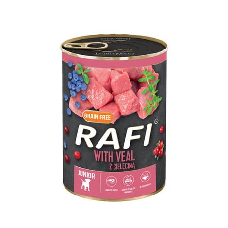 Rafi Junior Cielęcina 400 g – mokra karma dla szczeniąt
