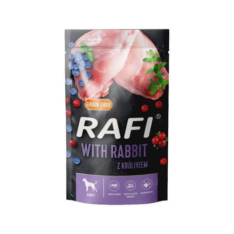 Rafi Królik 500 g – mokra karma dla dorosłych psów