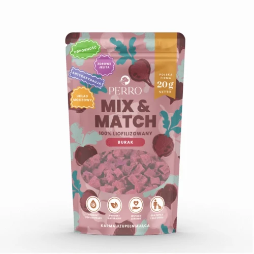 MIX&MATCH Burak 20g - przysmak liofilizowany dla psa