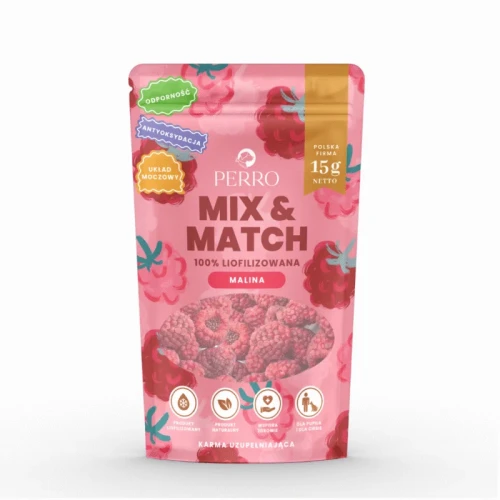 MIX&MATCH Malina 15g- przysmak liofilizowany dla psa