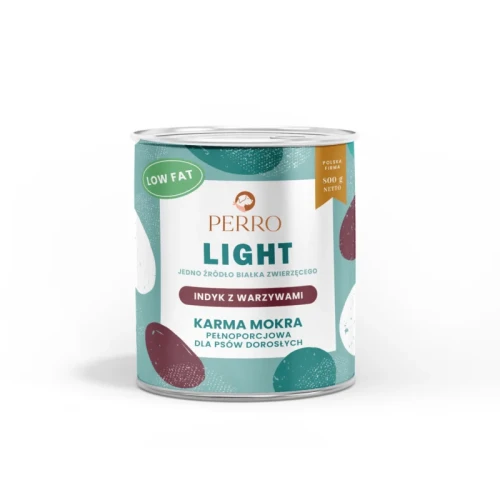 Perro Indyk z warzywami 400g - monoproteinowa karma light dla psa