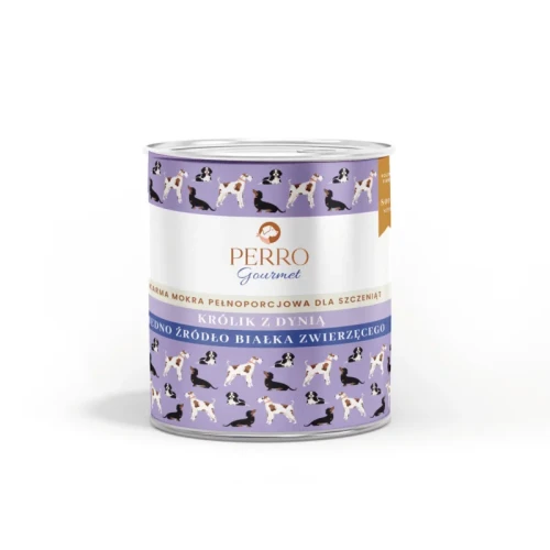 Perro Gourmet Królik z dynią 400g - mokra karma dla szczeniąt