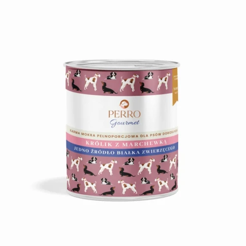 Perro Gourmet Królik z dynią 400g - mokra karma dla dorosłego psa