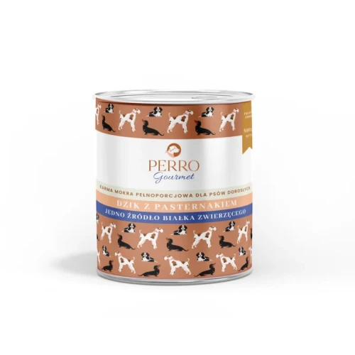 Perro Gourmet Dzik z pasternakiem 400g - mokra karma dla dorosłego psa