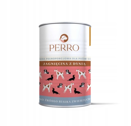 Perro Jagnięcina z dynią 400g - mokra karma dla dorosłego psa