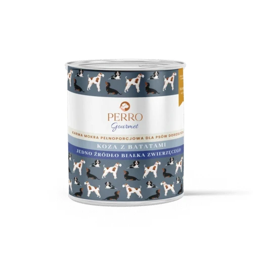 Perro Gourmet Koza z batatami 400g - mokra karma dla dorosłego psa