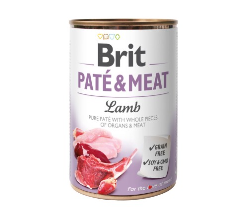 Brit pate&meat jagnięcina i kurczak 400g - mokra karma dla dorosłego psa