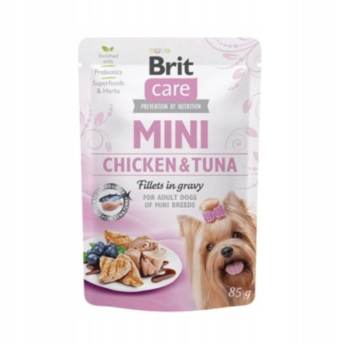 Brit Care Mini Chicken&Tuna 85g - mokra karma dla małych psów