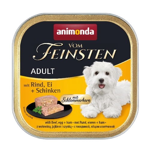 Animonda vom Feinsten Adult Wołowina Jajko Szynka 150g - pasztet dla psa