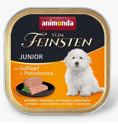 Animonda vom Feinsten Adult Drób + serca indycze 150g - pasztet dla szczeniąt