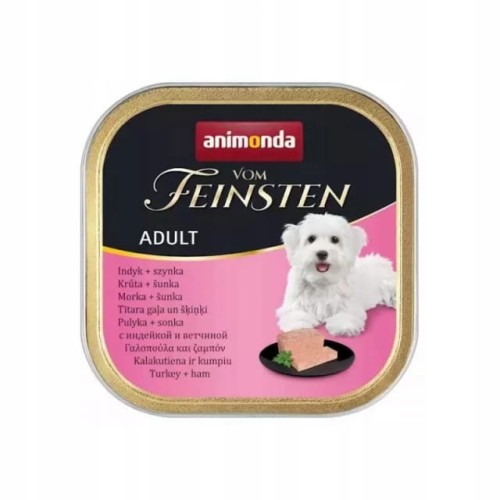 Animonda vom Feinsten Adult Indyk + Szynka 150g - pasztet dla psa
