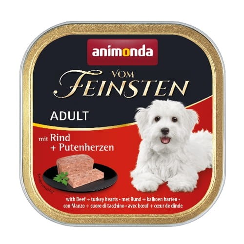 Animonda vom Feinsten Adult Wołowina + Serca indycze 150g - pasztet dla psa