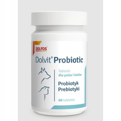 Dolvit Probiotic 60 tabl. - probiotyk i prebiotyki dla psów i kotów