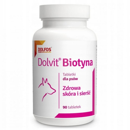 Dolvit Biotyna 90 tabl. zdrowa skóra i sierść - suplement dla psa