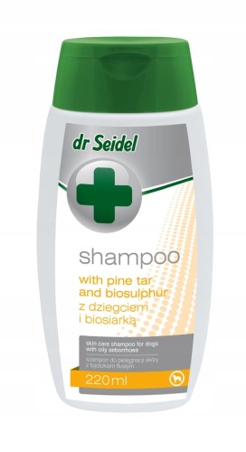 DR SEIDEL Szampon dla Psa z Dziegciem i Biosiarką 220ml
