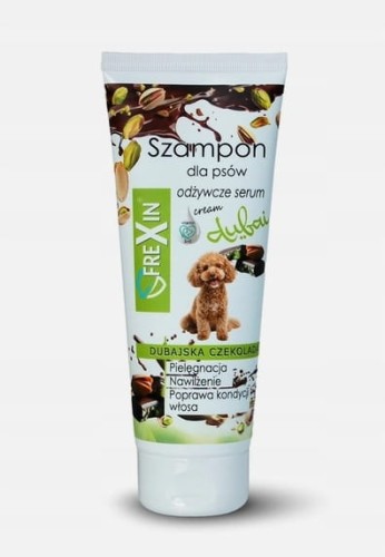 FREXIN Szampon dla psów o sierści wełnistej/kręconej - dubajska czekolada 220g