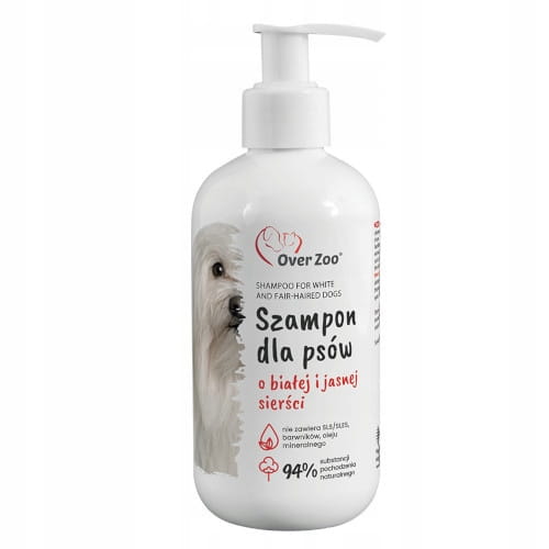 Over Zoo szampon dla psów o białej i jasnej sierści 250ml