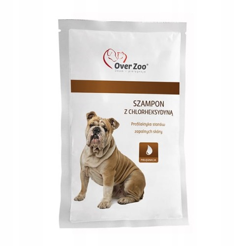 Over Zoo szampon dla psa z chloreksydyną w saszetce 20ml