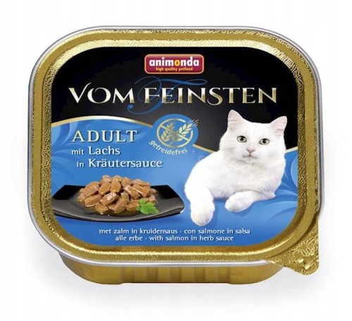 Animonda vom Feinsten Adult Łosoś w sosie ziołowym 100g - pasztet dla kotów