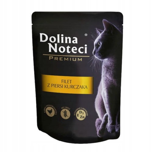 Dolina Noteci filet z piersi kurczaka 85g  - saszetka mokra karma dla kotów